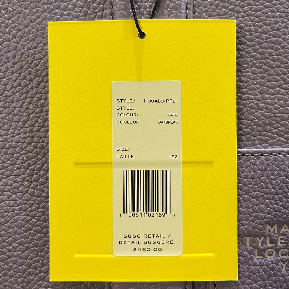 NWT Marc Jacobs Lavender Tote Bag - Picture 3 of 7